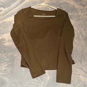 Trendy Queens Womens Square Neck Long sleeve top
ARMY GREEN